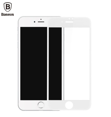 Скрийн протектори Скрийн протектори за Apple Iphone Скрийн протектор от закалено стъкло 3D Full Cover Оригинален BASEUS за Apple iPhone 7 4.7 / Apple iPhone 8 4.7 / Apple iPhone SE2 2020 / Apple iPhone SE3 2022 бял кант